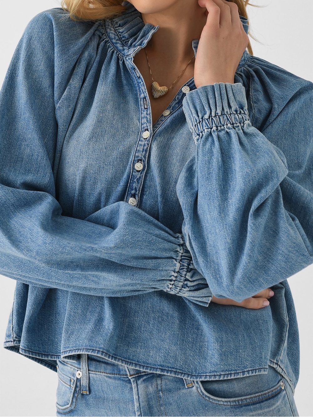 Citizens of humanity Iris Ruffled Top Rowan